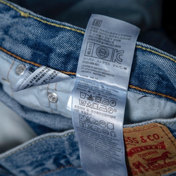 Levi's 505 Jeans High Waist W34 L32 - Picture 5 of 6